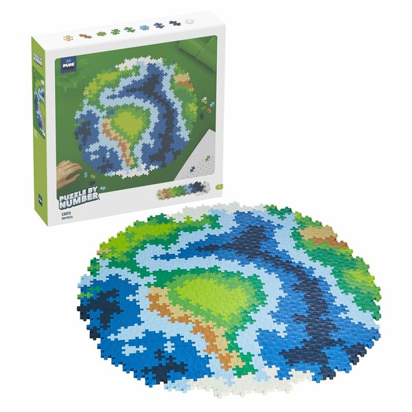 Plus-Plus Puzzle By Number Earth, 800-Piece Puzzle 05104